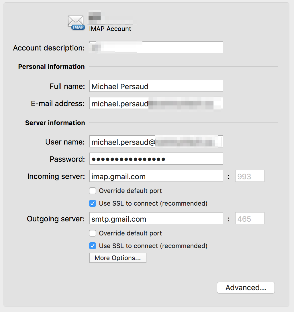 authentication for mac mail gmail